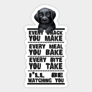 Labrador Dog Every Snack You Make Sticker